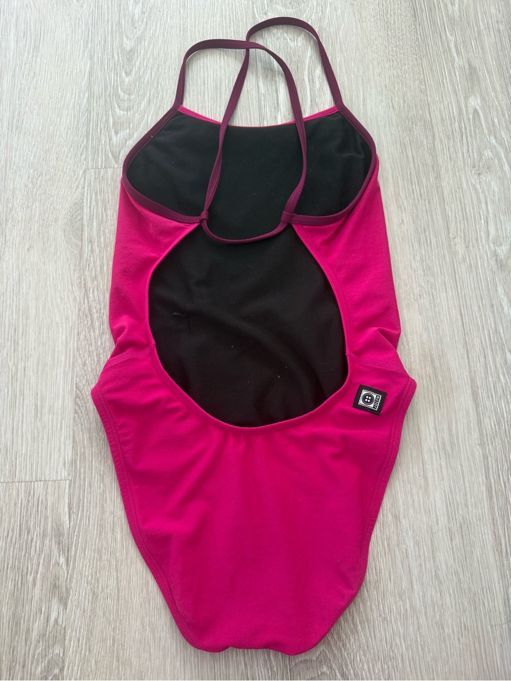 Jolyn Brandon 2 One-Piece Swimsuit - Hot Pink size 30 EUC